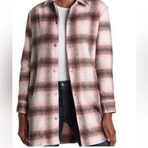 BB Dakota Steve Madden Eldridge plaid flannel shacket Size S